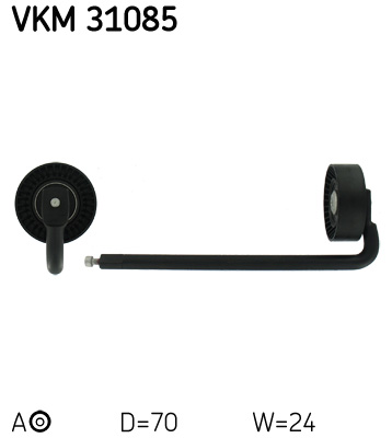 Tendicinghia, Cinghia Poly-V - VKM 31085 SKF